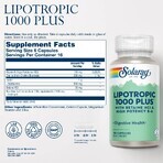 Lipotropic 1000 Plus Solaray, 100 capsule, Secom