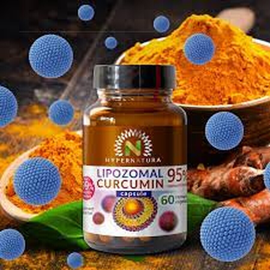 Lipozomal Curcumin 95%, 60 vegetarian capsules, Hypernatura