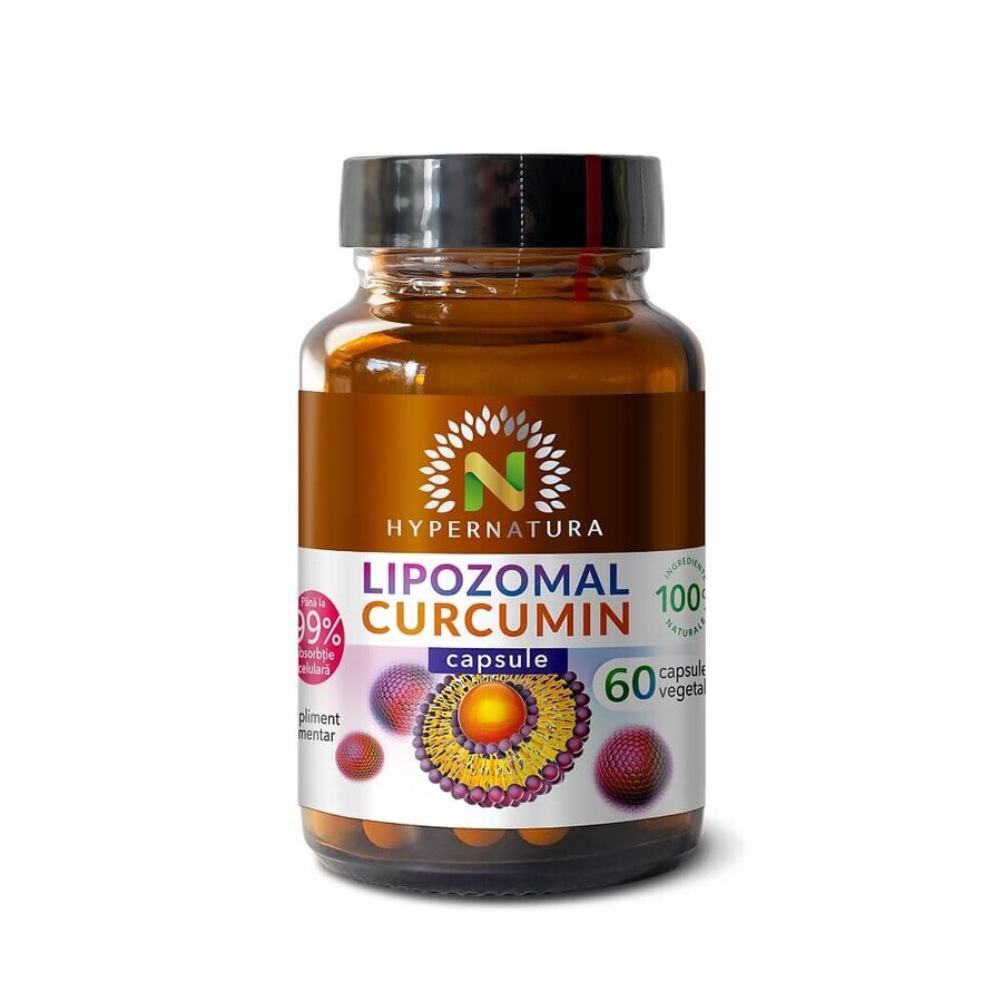 Lipozomal Curcumin 95%, 60 vegetarian capsules, Hypernatura