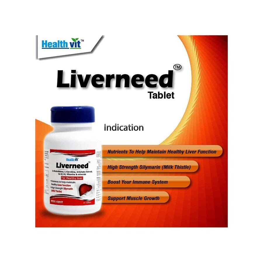 Liverneed hepatoprotectief complex, 30 tabletten, EsVida Pharma