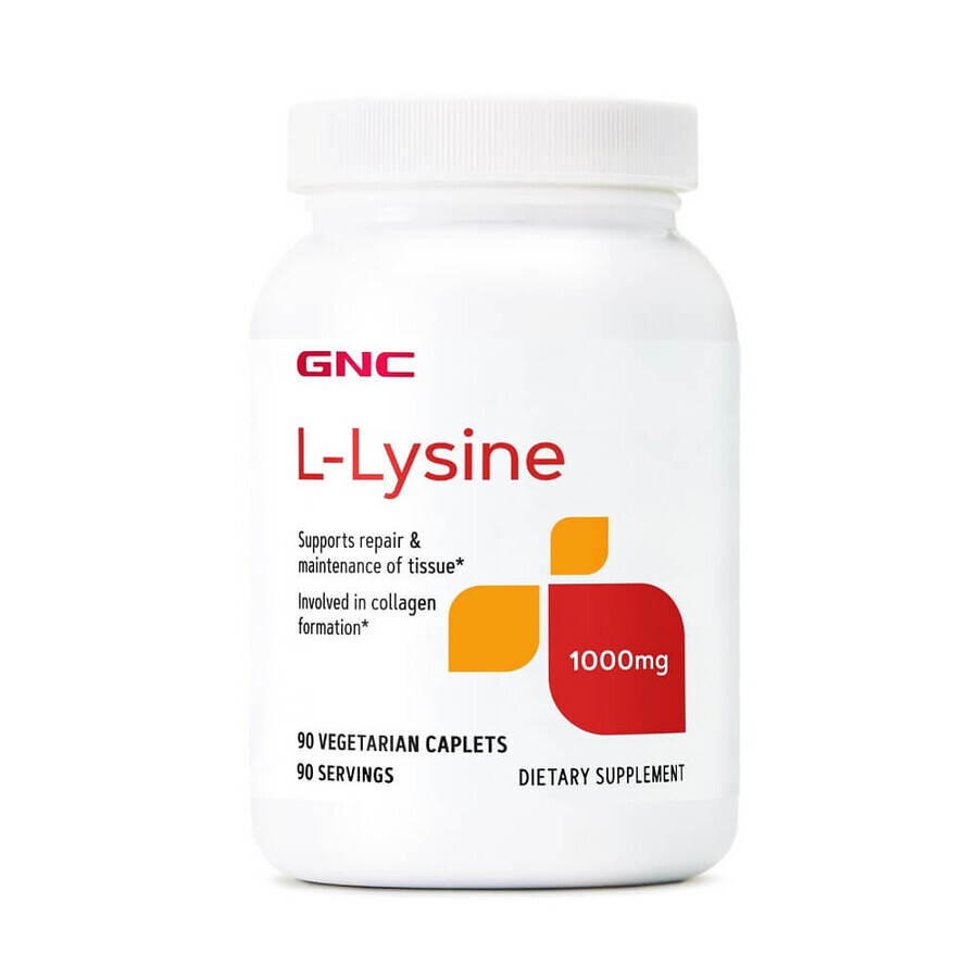 L-Lysine 1000 mg (010414), 90 tabletten, GNC