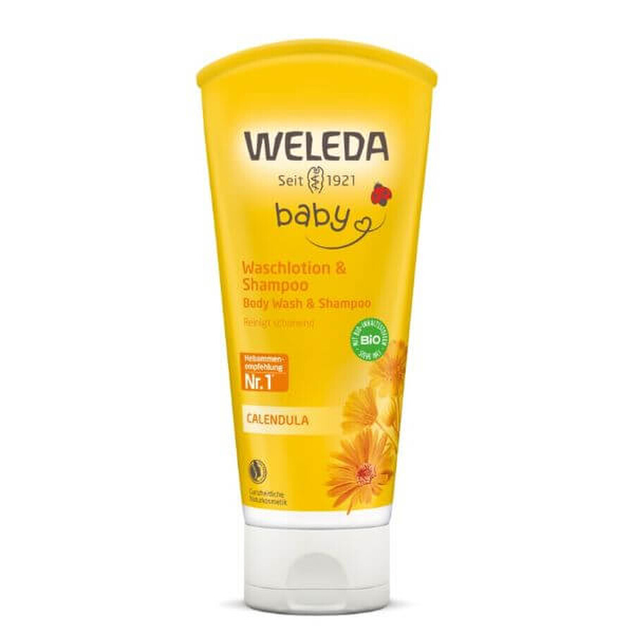 Lotiune curatare si sampon galbenele, Baby, 200ml, Weleda