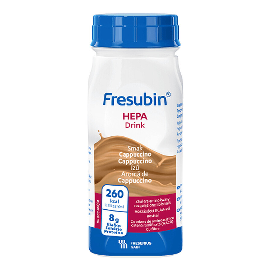 Fresubin Hepa Special nutritional purpose food, 200 ml x 4, Fresenius Kabi Germany