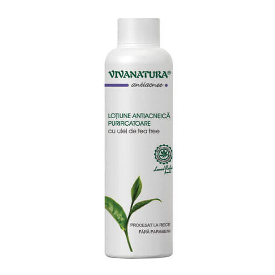 Reinigende Anti-Akne-Lotion mit Teebaumöl, 150 ml, Vivanatura