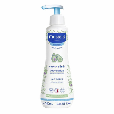 Hydra Baby Feuchtigkeitsspendende Körperlotion für normale Haut, 300 ml, Mustela