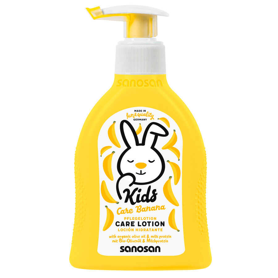 Lotion corporelle pour enfants au goût de banane, 200 ml, Sanosan