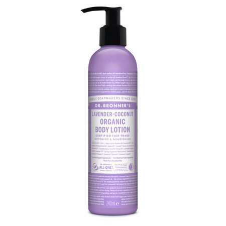 Lotiune de corp si maini cu lavanda si cocos, 240 ml, Dr. Bronner's