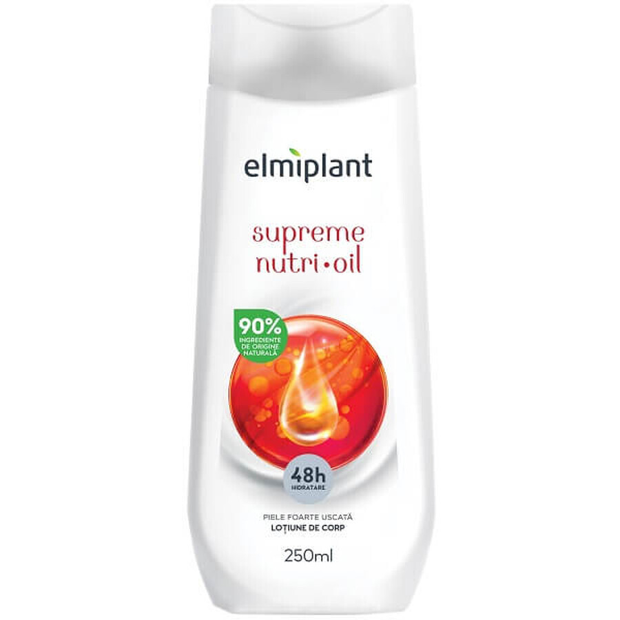 Lait corporel, peau très sèche Supreme Nutri Oil, 250 ml, Elmiplant