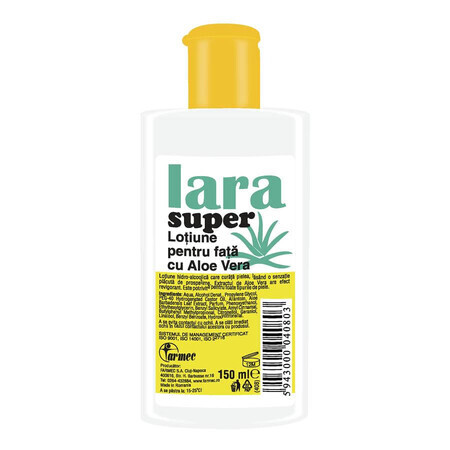 Face lotion with aloe vera Lara Super, 150 ml, Farmec