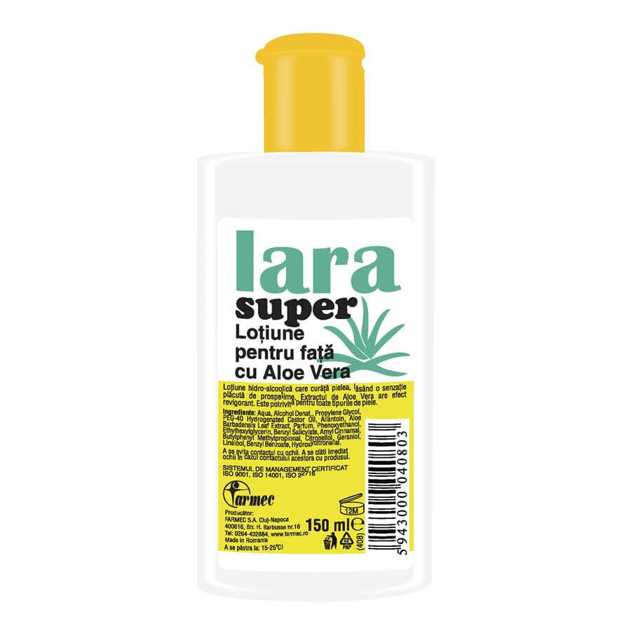 Face lotion with aloe vera Lara Super, 150 ml, Farmec