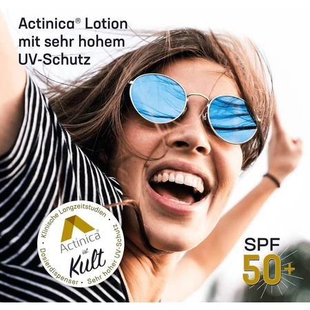 Actinica Sunscreen Lotion with SPF 50+, 80 g, Galderma