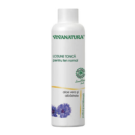 Lozione tonica per pelli normali con aloe vera e mirtillo, 150 ml, Vivanatura