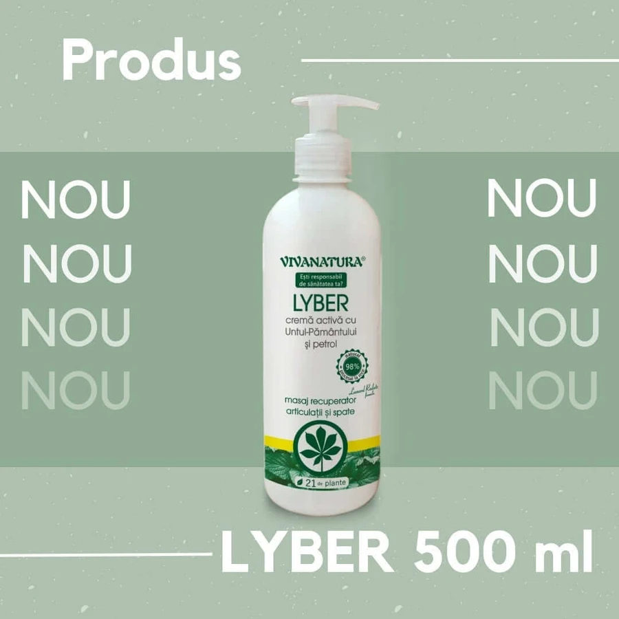 Lyber Aktivcreme mit Erdbutter und Öl, 500 ml, Vivanatura