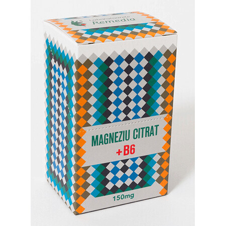 Magneziu citrat cu Vitamina B6, 25 stickuri, Remedia