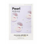 Airy Fit Pearls Masque tissu illuminateur et hydratant, 19 g, Missha