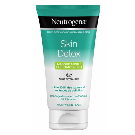 Skin Detox Clay Facial Cleansing Mask, 150 ml, Neutrogena