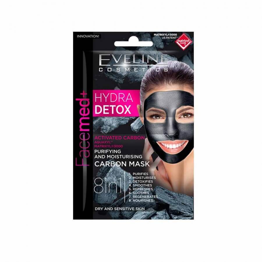 Facemed Hydra Detox 8 in 1 Gesichtsmaske, 2 x 5 ml, Eveline Cosmetics