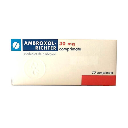 Ambroxol 30mg, 20 comprimés, Gedeon Richter Roumanie