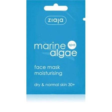 Mascarilla facial hidratante para piel normal seca con algas marinas, 7 ml, Ziaja