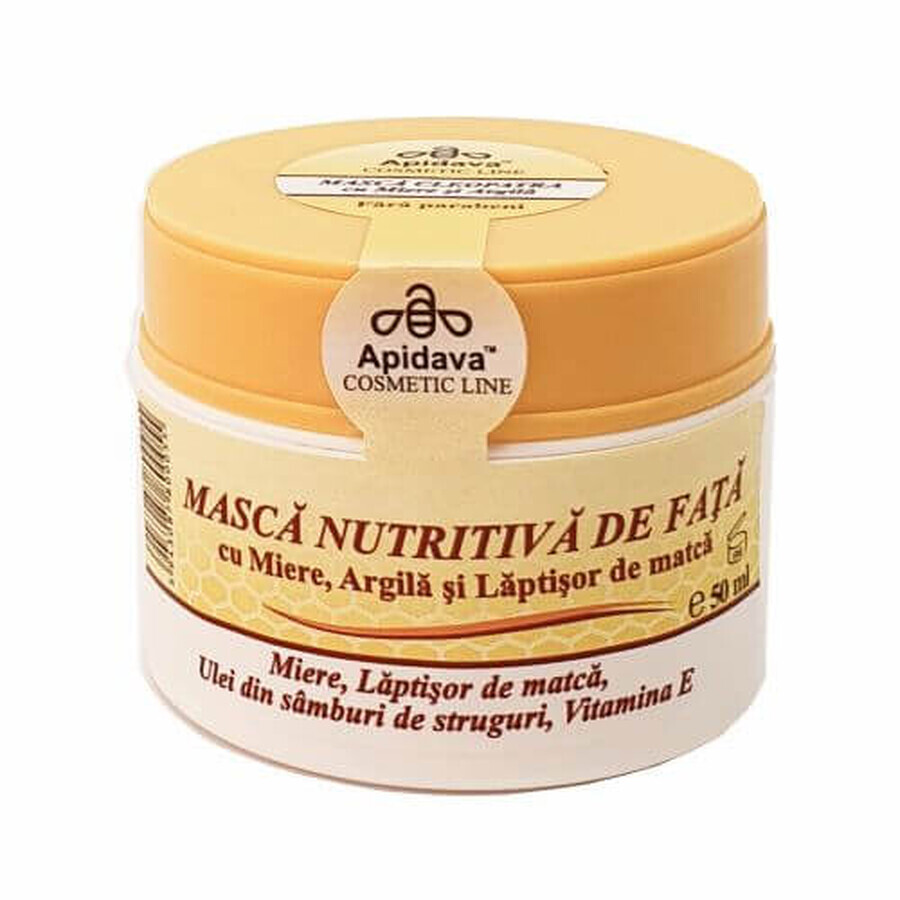 Masque nourrissant, 50 ml, Apidava