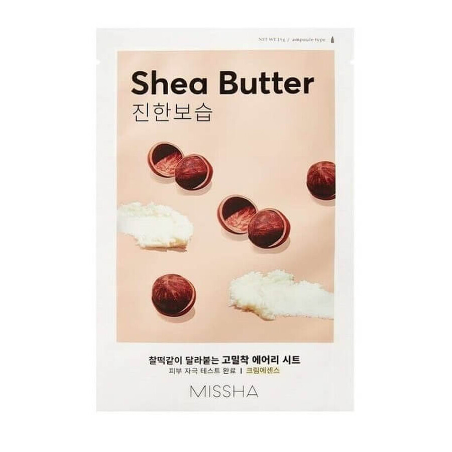 Airy Fit Shea Butter Intense Moisture Mask, 19g, Missha