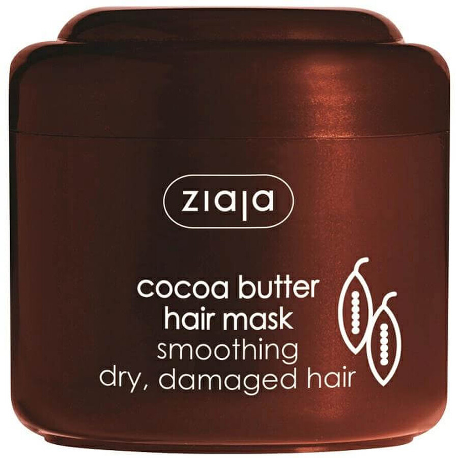 Maschera per capelli secchi e danneggiati con burro di cacao, 200 ml, Ziaja