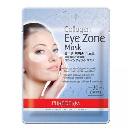 Masque pour les yeux au collagène, 30 pièces, Purederm