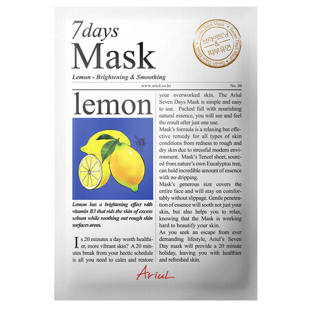 7Jours Masque au citron, 20 g, Ariul