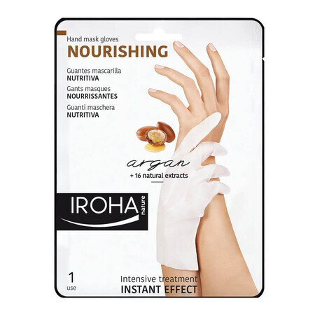 Moisturizing hand and nail mask, 2 x 9 ml, Iroha