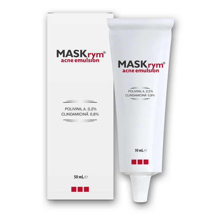 MASKrym, emulsie tegen inflammatoire acne en folliculitis, 50 ml, Meditrina Pharmaceuticals