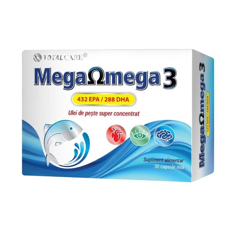 Mega Omega 3, 30 capsule molli, Cosmopharm