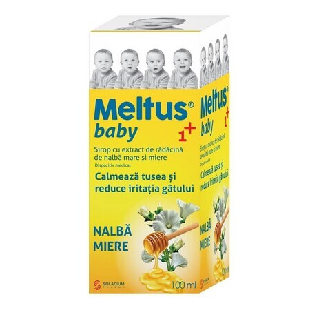 Meltus baby 1+ sciroppo di malva e miele, 100 ml, Solacium Pharma