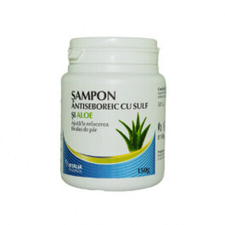 Shampoo antiseborroico con zolfo e aloe, 150 g, Vitalia