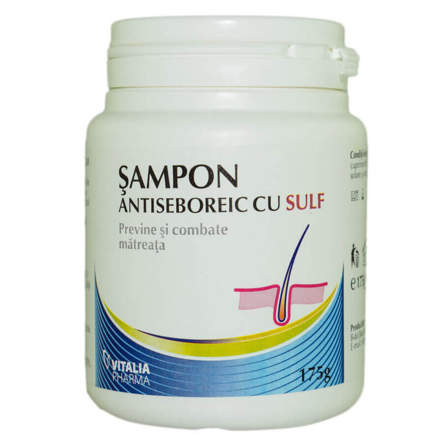 Shampoo antiseborroico allo zolfo, 175 g, Vitalia