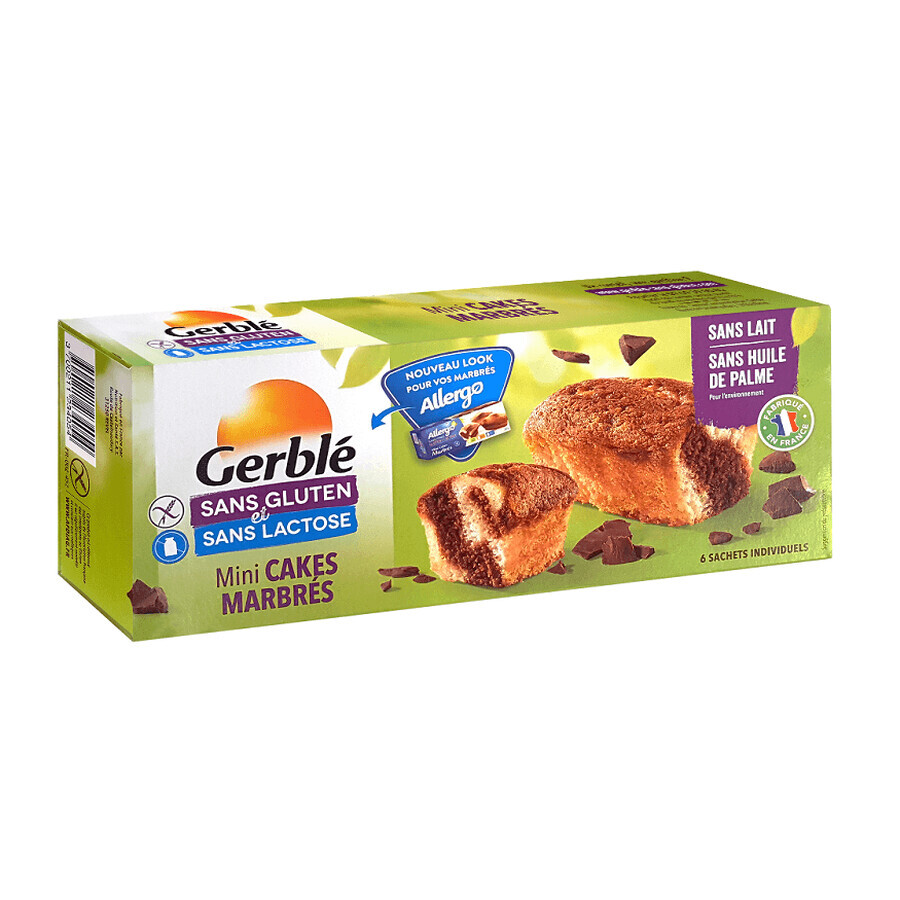 Gluten and lactose free mini marbled muffins, 200 g, Gerble