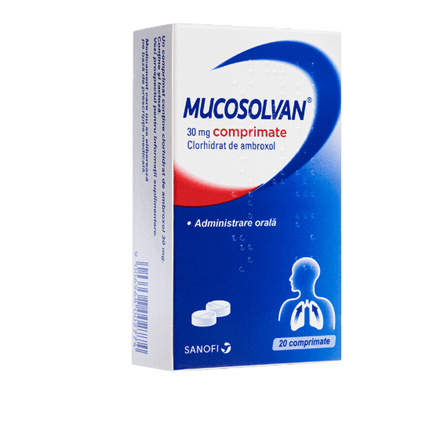 Mucosolvan 30 mg, 20 tabletten, Sanofi