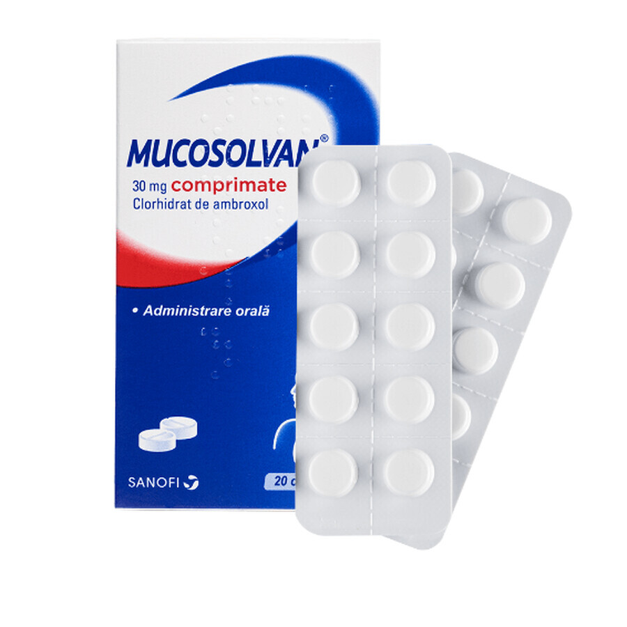 Mucosolvan 30 mg, 20 tabletten, Sanofi