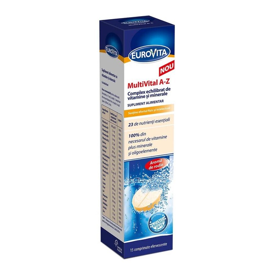 MultiVital A-Z, 15 compresse effervescenti, Eurovita