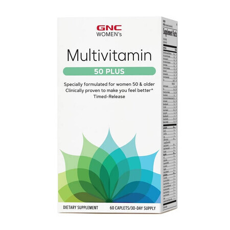 Multivitamine voor vrouwen 50 Plus (202549), 60 tabletten, GNC