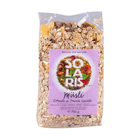 Céréales de musli et fruits secs, 500 g, Solaris