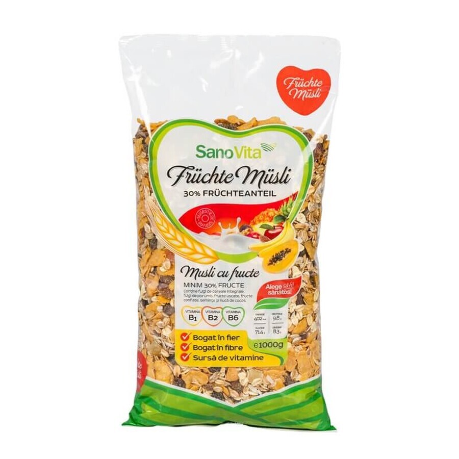 Musli met fruit, 1000 g, Sanovita