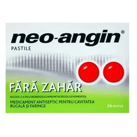 Neo-Angin sin azúcar, 24 pastillas, Divapharma