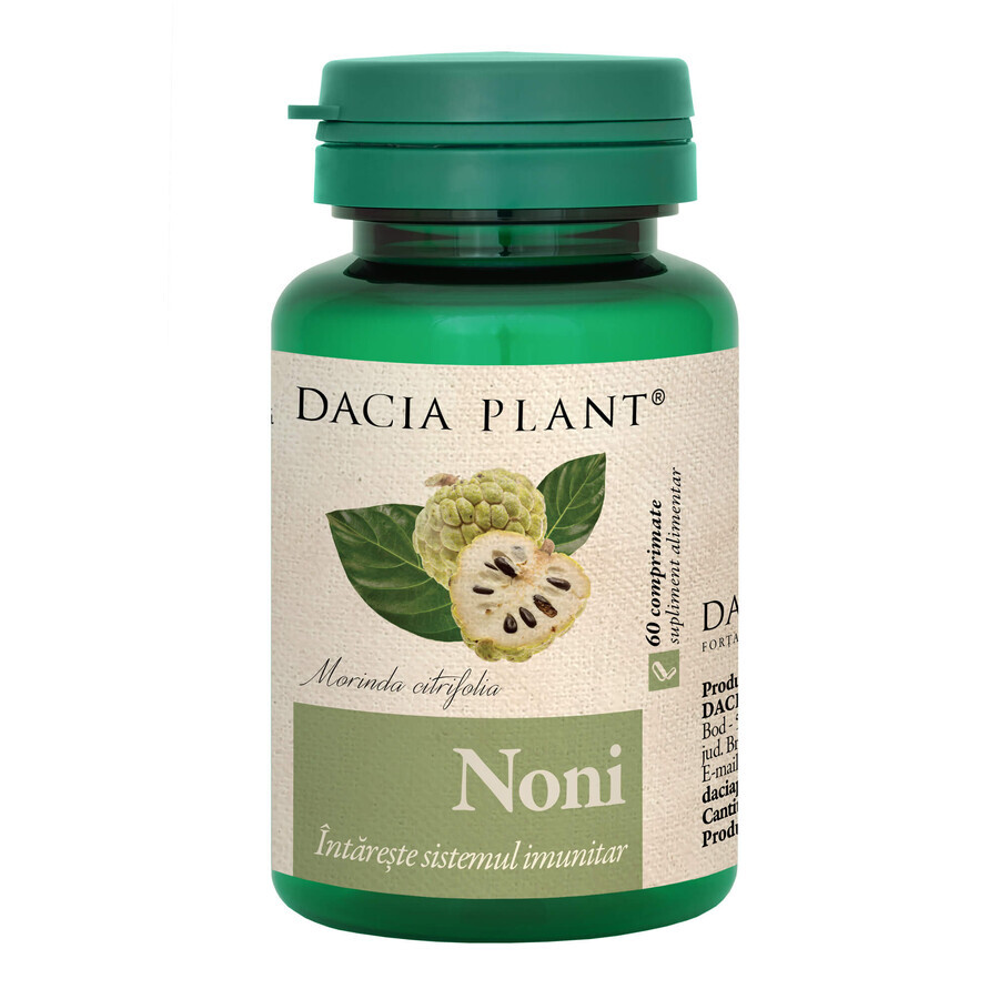 Noni, 60 comprimés, Plante Dacia