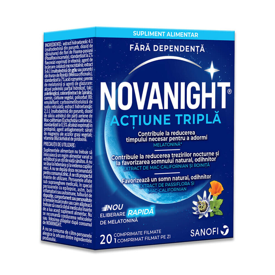 Novanight, 20 filmomhulde tabletten, Sanofi