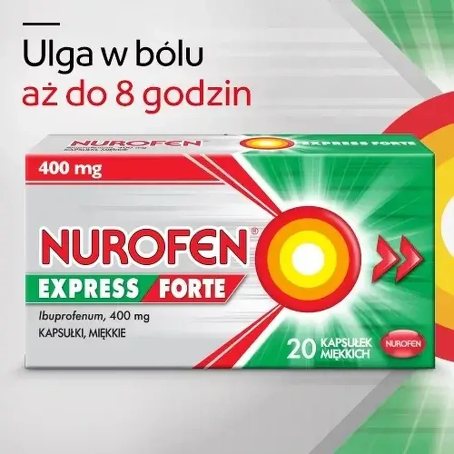 Nurofen Express Forte 400 mg, 20 capsules