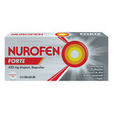 Nurofen Forte 400 mg, 24 drajeuri, Reckitt Benkiser Healthcare