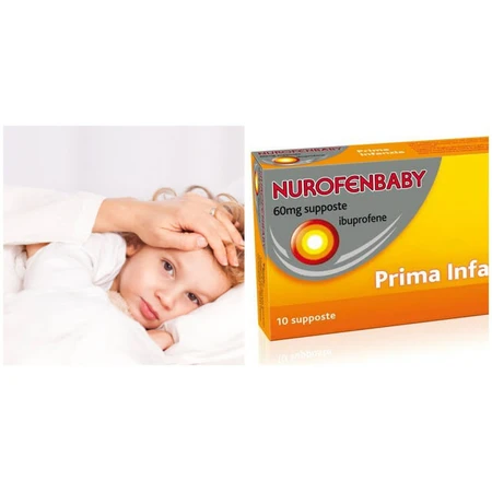 Nurofen voor kinderen vanaf 3 maanden 60 mg, 10 zetpillen, Reckitt Benckiser Healthcare