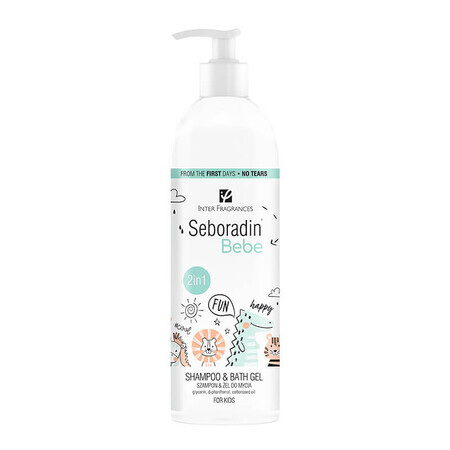 Seboradin Baby Shampooing et Gel douche 2 en 1, 500 ml, Lara