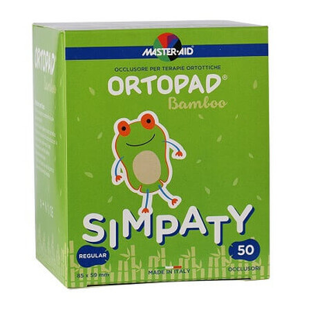 Oclusor para bebés ORTOPAD Simpaty Master-Aid, Regular 85x59 mm, 50 uds, Pietrasanta Pharma