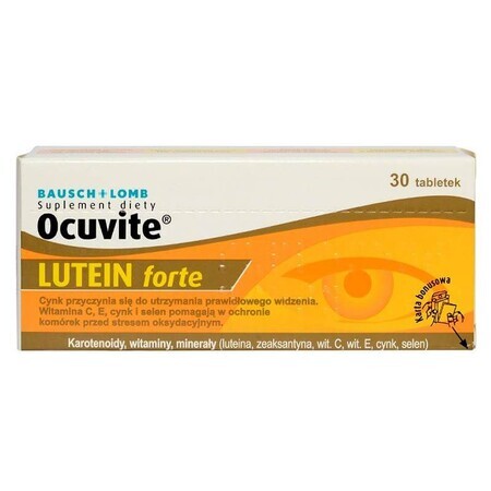 Ocuvite Lutein Forte, 30 Kapseln, Bausch Lomb